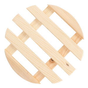 Runder natürlicher Pflanzenroller, Ø 35 cm, aus FSC-Holz