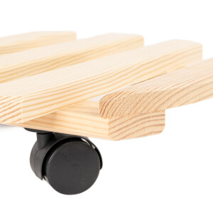 Runder natürlicher Pflanzenroller, Ø 35 cm, aus FSC-Holz