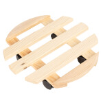 Runder natürlicher Pflanzenroller, Ø 35 cm, aus FSC-Holz