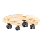 Runder natürlicher Pflanzenroller, Ø 35 cm, aus FSC-Holz