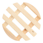 Runder natürlicher Pflanzenroller, Ø 35 cm, aus FSC-Holz