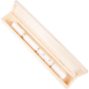 Lange, schmale Holzkiste 47 × 7 × 5,5 cm, Geschenkverpackung