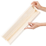 Lange, schmale Holzkiste 47 × 7 × 5,5 cm, Geschenkverpackung