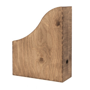 Holz Zeitschriftenhalter Eiche Dunkel