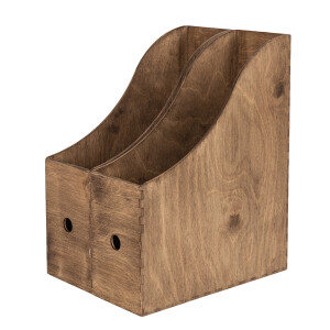 Holz Zeitschriftenhalter Eiche Dunkel
