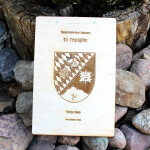 Großes Klemmbrett aus Holz, DIN A4, Clipboard mit Edelstahlklemme