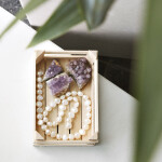 Ministiege aus Holz, 12,5 x 8,5 cm, Miniatur-Obststiege