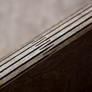 Holzhefter DIN A4, Zeugnismappe in Eiche Dunkel, Mappe, Schnellhefter