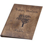 Holzhefter DIN A4, Zeugnismappe in Eiche Dunkel, Mappe, Schnellhefter