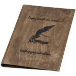 Holzhefter DIN A4, Zeugnismappe in Eiche Dunkel, Mappe, Schnellhefter