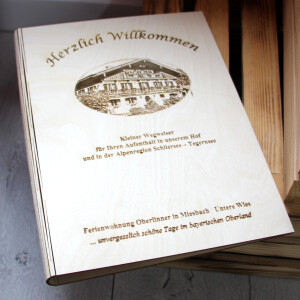 Schnellhefter DIN A4, Ordner aus Holz, Holz-Hefter, Ringordner